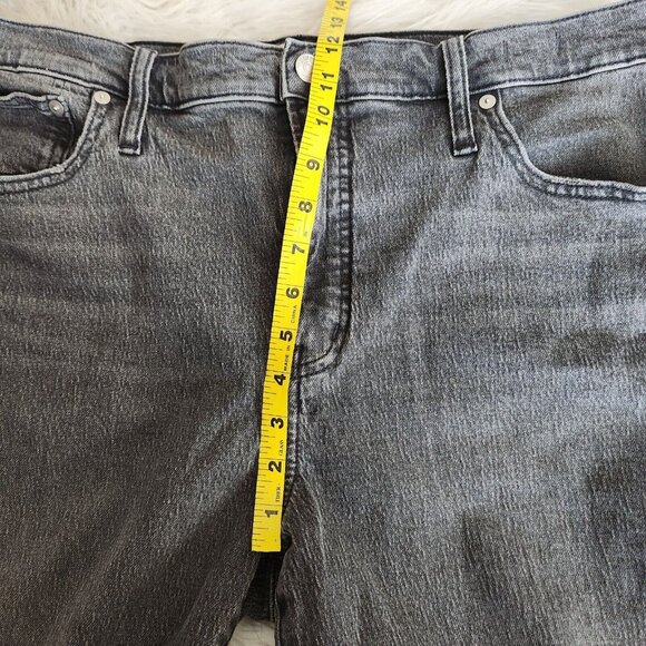 Madewell Women's 33 The Perfect Vintage Jean Black Denim High Rise Distressed - Picture 8 of 14